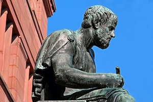Aristoteles standbeeld