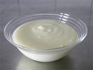 Yoghurt in een kom